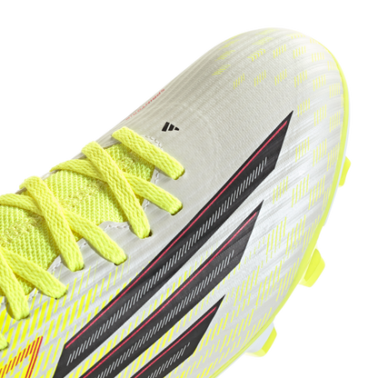 adidas F50 CLUB Mid Cut Firm Ground / Multi Ground Soccer Cleats | Team Solar Yellow 2 / Core Black / Lucid Red | Men's