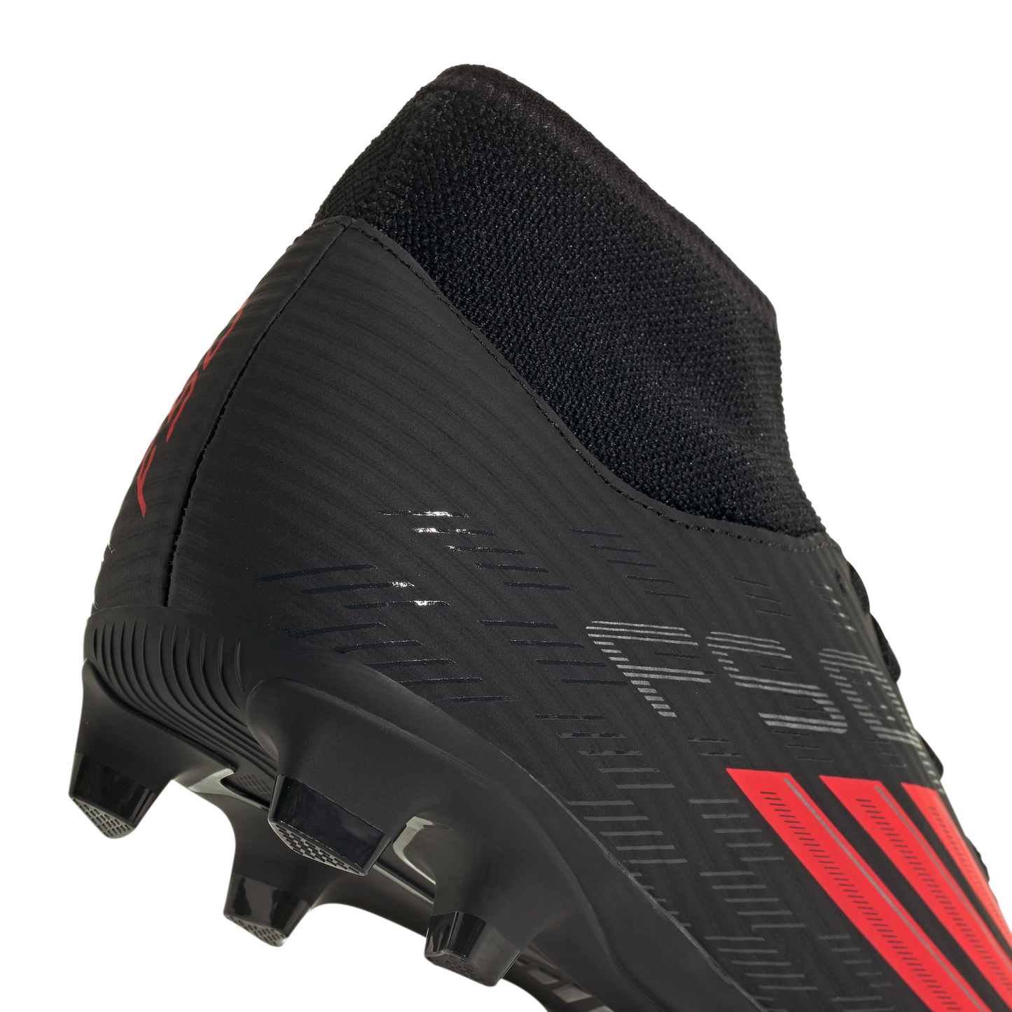 adidas F50 CLUB Mid Cut Firm Ground / Multi Ground Soccer Cleats | Core Black / Lucid Red | Men's