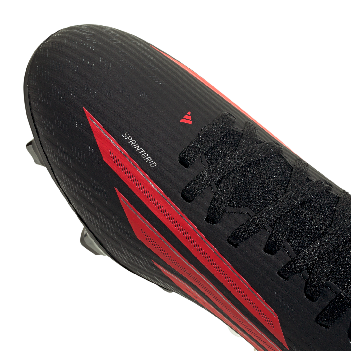 adidas F50 CLUB Mid Cut Firm Ground / Multi Ground Soccer Cleats | Core Black / Lucid Red | Men's