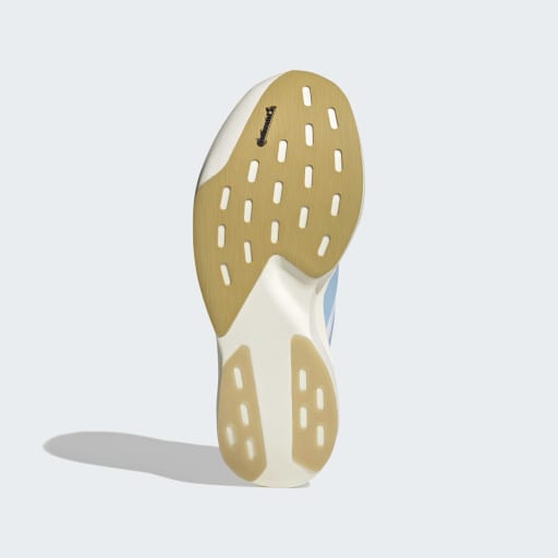 adidas Adizero Evo SL Running Shoes | White / Light Blue / Gold Metallic | Men's