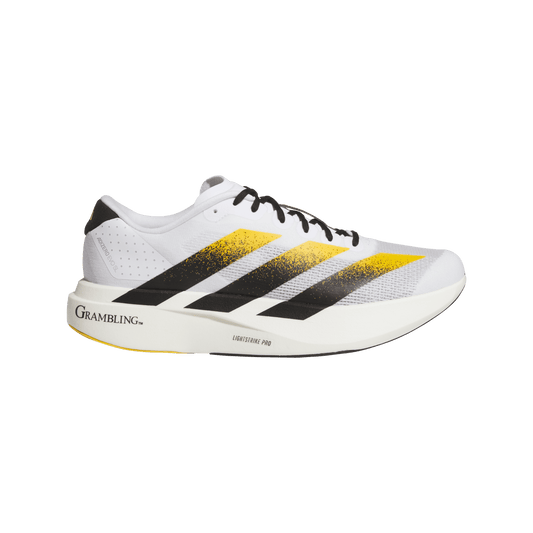 adidas Grambling St Tigers Adizero Evo SL Running Shoes | Cloud White / Core Black / Team College Gold | Men's