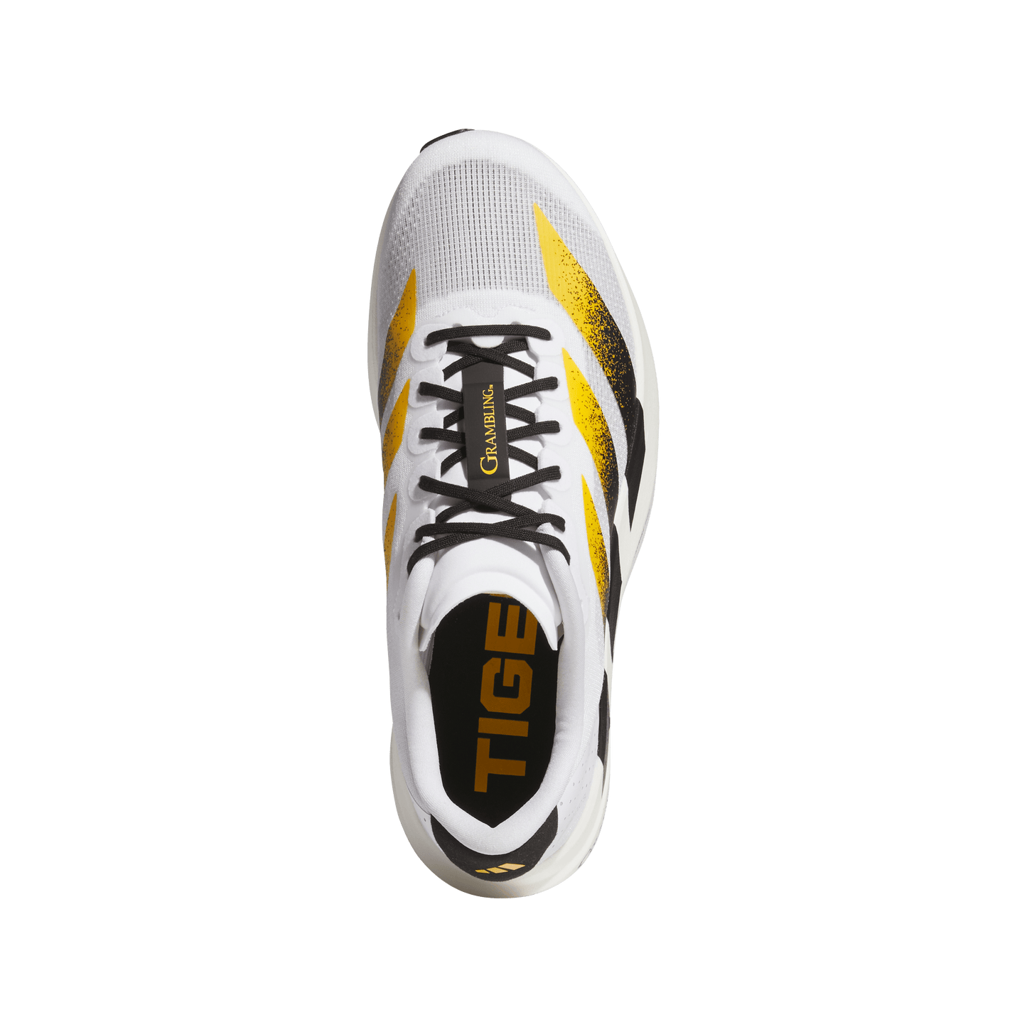 adidas Grambling St Tigers Adizero Evo SL Running Shoes | Cloud White / Core Black / Team College Gold | Men's