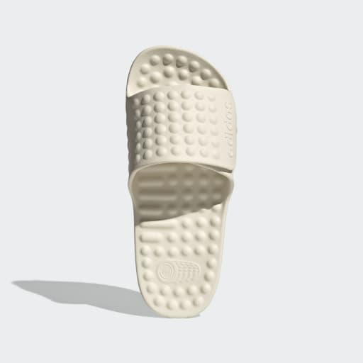 adidas ADISSAGE Adjustable Rubber Slides | White | Men's