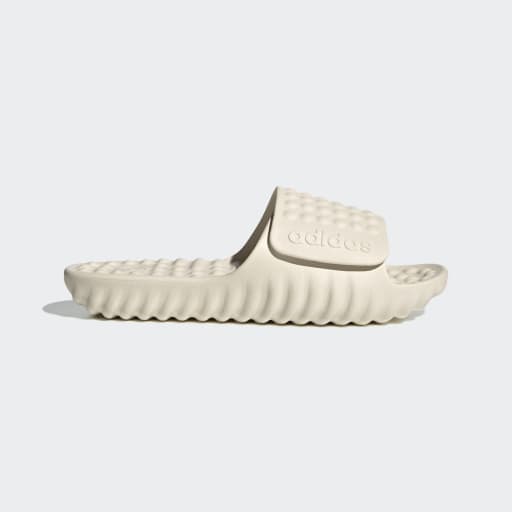 adidas ADISSAGE Adjustable Rubber Slides | White | Men's