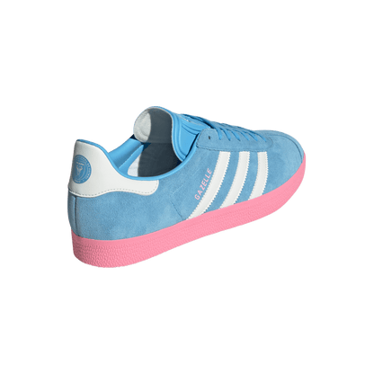 adidas Originals Gazelle Inter Miami CF Shoes | Semi Blue Burst / White Tint / Bliss Pink | Men's