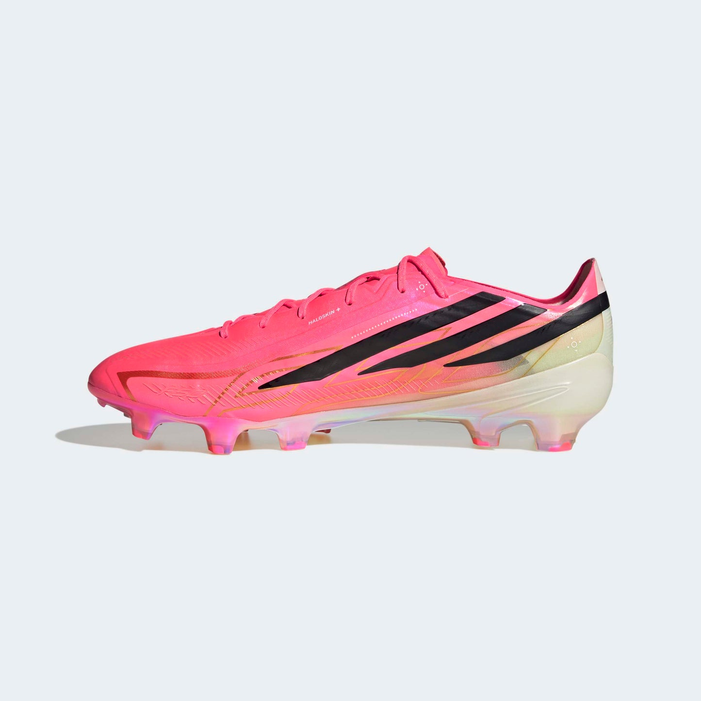 adidas F50 Hyperfast Elite Firm/Multi-Ground Cleats | Solar Turbo / Core Black / Gold Metallic | Men's