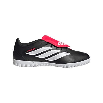 adidas Predator CLUB Fold-over Tongue Turf Boots | Core Black / Cloud White / Lucid Red | Men's