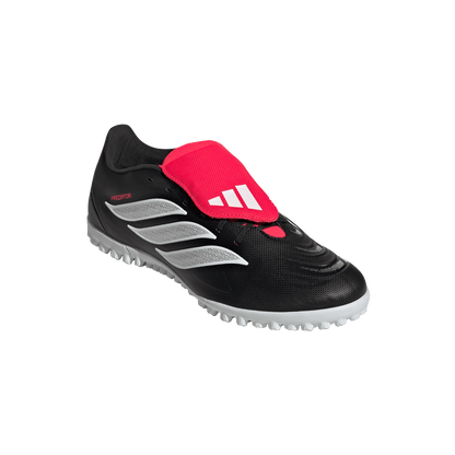 adidas Predator CLUB Fold-over Tongue Turf Boots | Core Black / Cloud White / Lucid Red | Men's