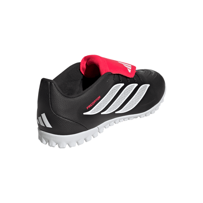adidas Predator CLUB Fold-over Tongue Turf Boots | Core Black / Cloud White / Lucid Red | Men's
