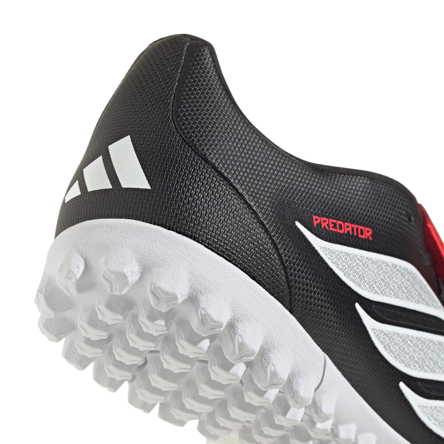 adidas Predator CLUB Fold-over Tongue Turf Boots | Core Black / Cloud White / Lucid Red | Men's