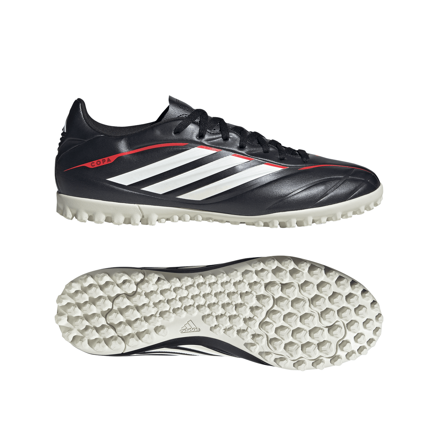 adidas COPA PURE IV CLUB Turf Soccer Cleats | Core Black / Carbon | Men's