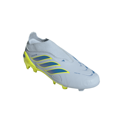 adidas Predator League Laceless FG Soccer Cleats | Crystal Sky / Ray Blue / Team Solar Yellow | Kid's