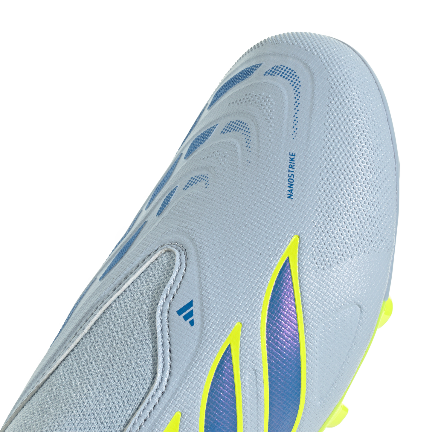 adidas Predator League Laceless FG Soccer Cleats | Crystal Sky / Ray Blue / Team Solar Yellow | Kid's