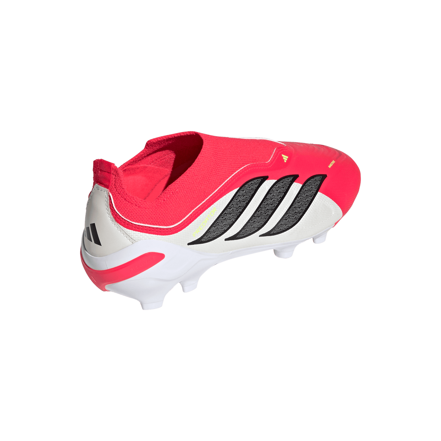adidas PREDATOR LEAGUE Laceless Firm Ground Soccer Cleats | Lucid Red / Core Black / Cloud White | Kids