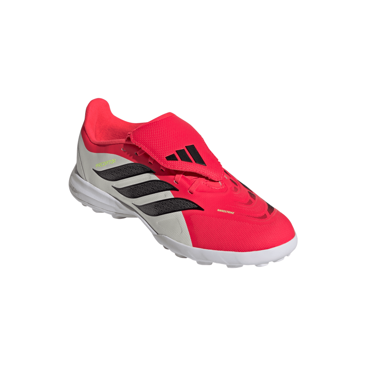 adidas PREDATOR LEAGUE Fold-Over Tongue Turf Soccer Shoes | Lucid Red / Core Black / Cloud White | Kid's