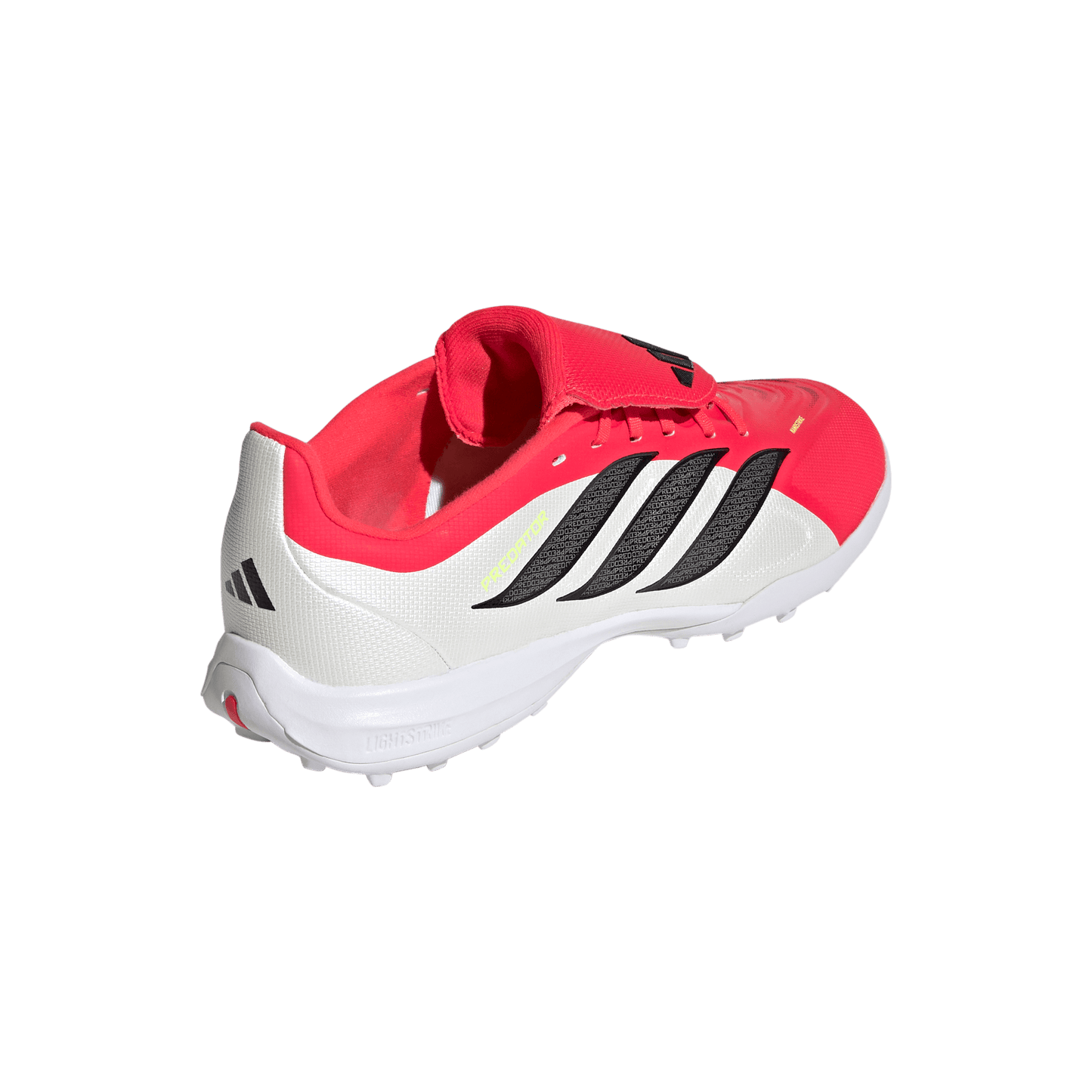 adidas PREDATOR LEAGUE Fold-Over Tongue Turf Soccer Shoes | Lucid Red / Core Black / Cloud White | Kid's