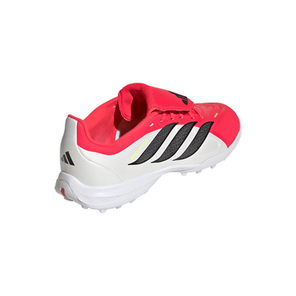 adidas PREDATOR LEAGUE Fold-Over Tongue Turf Soccer Shoes | Lucid Red / Core Black / Cloud White | Kid's