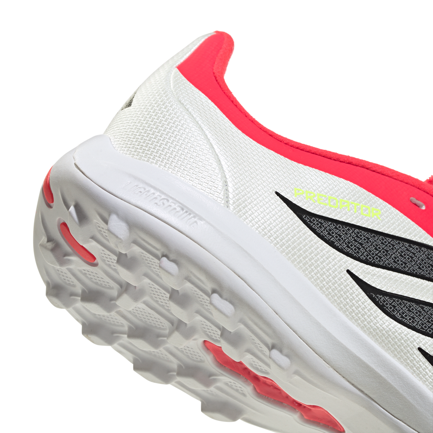 adidas PREDATOR LEAGUE Fold-Over Tongue Turf Soccer Shoes | Lucid Red / Core Black / Cloud White | Kid's