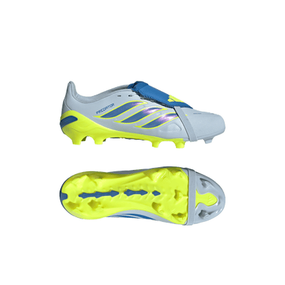 adidas Predator League Fold-Over Tongue FG/MG Soccer Cleats | Crystal Sky / Ray Blue / Team Solar Yellow | Kid's