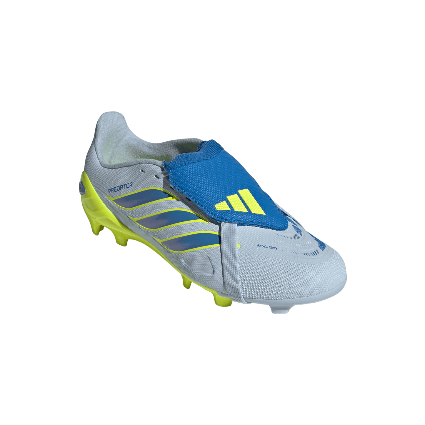 adidas Predator League Fold-Over Tongue FG/MG Soccer Cleats | Crystal Sky / Ray Blue / Team Solar Yellow | Kid's