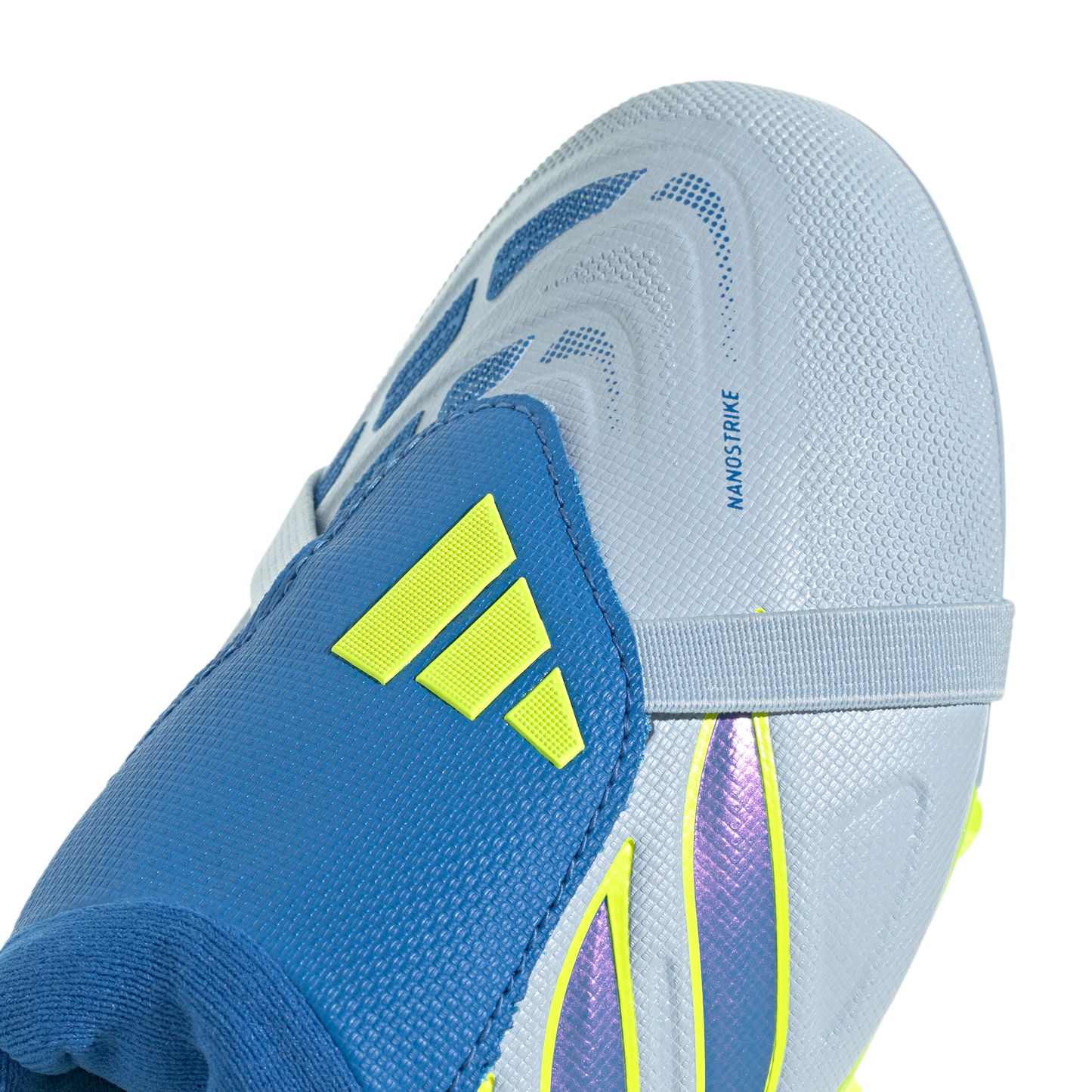 adidas Predator League Fold-Over Tongue FG/MG Soccer Cleats | Crystal Sky / Ray Blue / Team Solar Yellow | Kid's