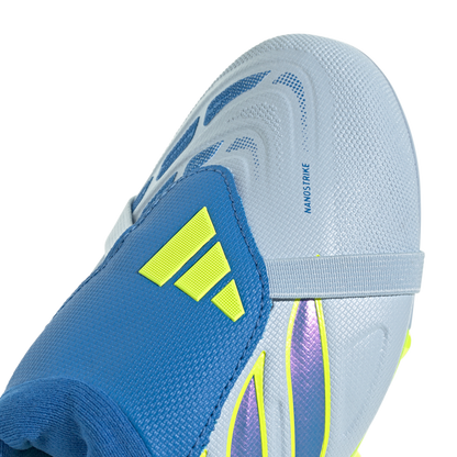 adidas Predator League Fold-Over Tongue FG/MG Soccer Cleats | Crystal Sky / Ray Blue / Team Solar Yellow | Kid's