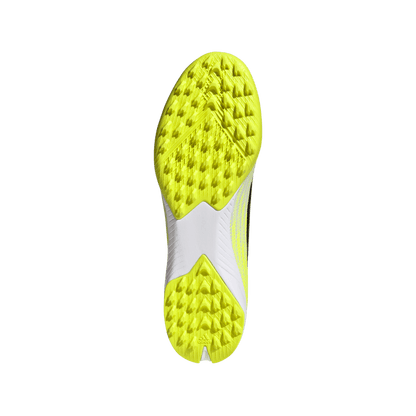 adidas F50 League Laceless Turf  Soccer Shoes | Team Solar Yellow 2 / Core Black / Lucid Rec | Men's