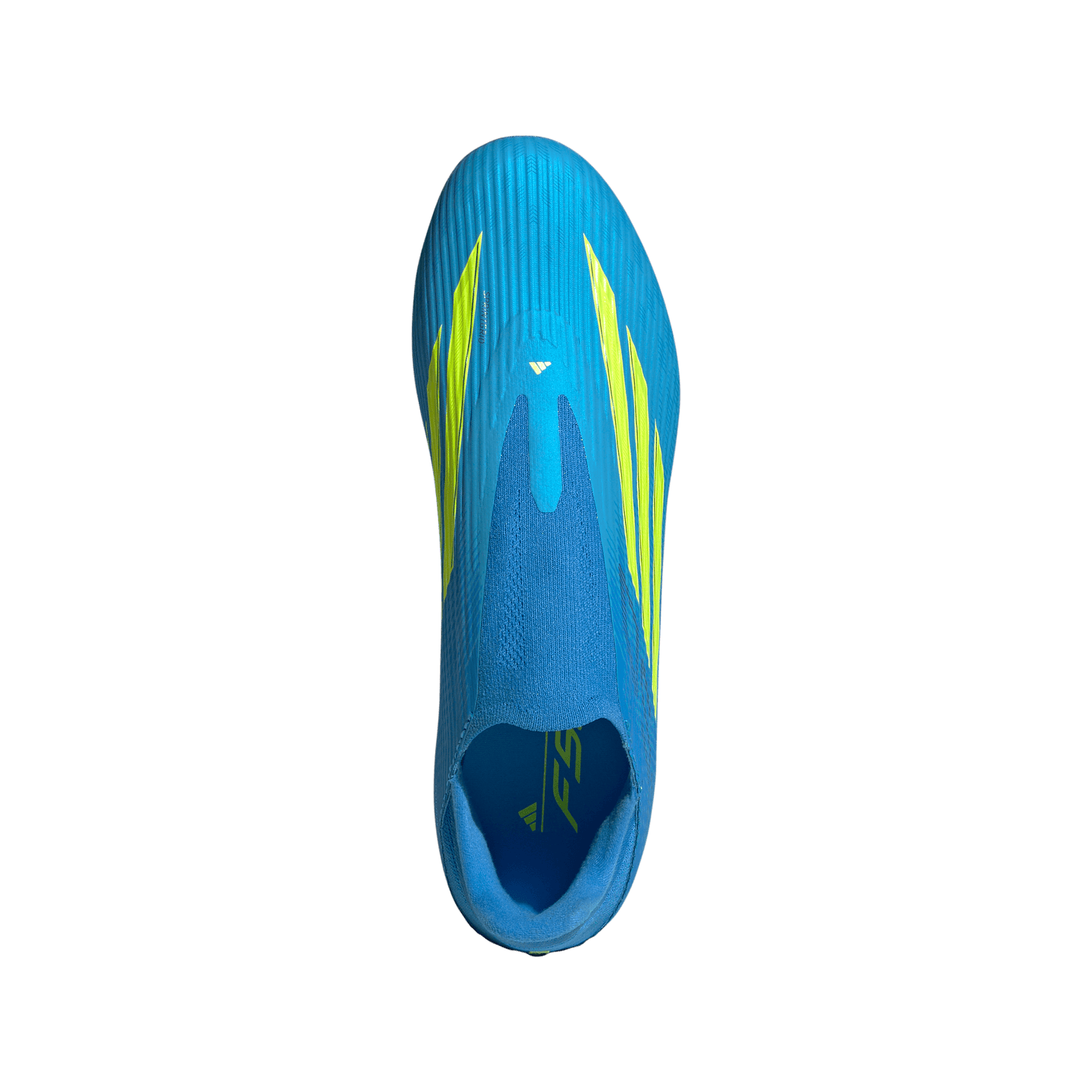adidas F50 LEAGUE Laceless Firm Ground / Multi Ground Soccer Cleats | Lucid Ray Blue / Team Solar Yellow 2 / Lucid Aquamarine | Men's