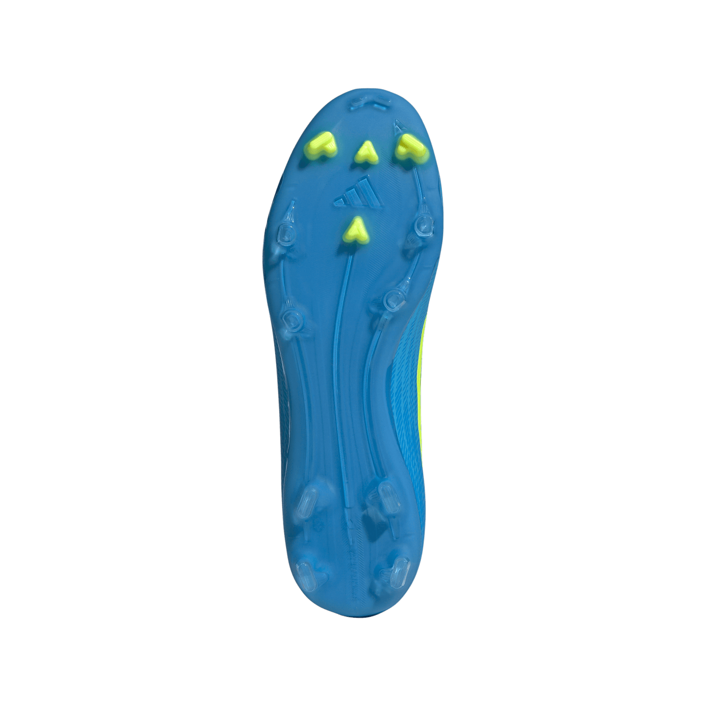 adidas F50 LEAGUE Laceless Firm Ground / Multi Ground Soccer Cleats | Lucid Ray Blue / Team Solar Yellow 2 / Lucid Aquamarine | Men's