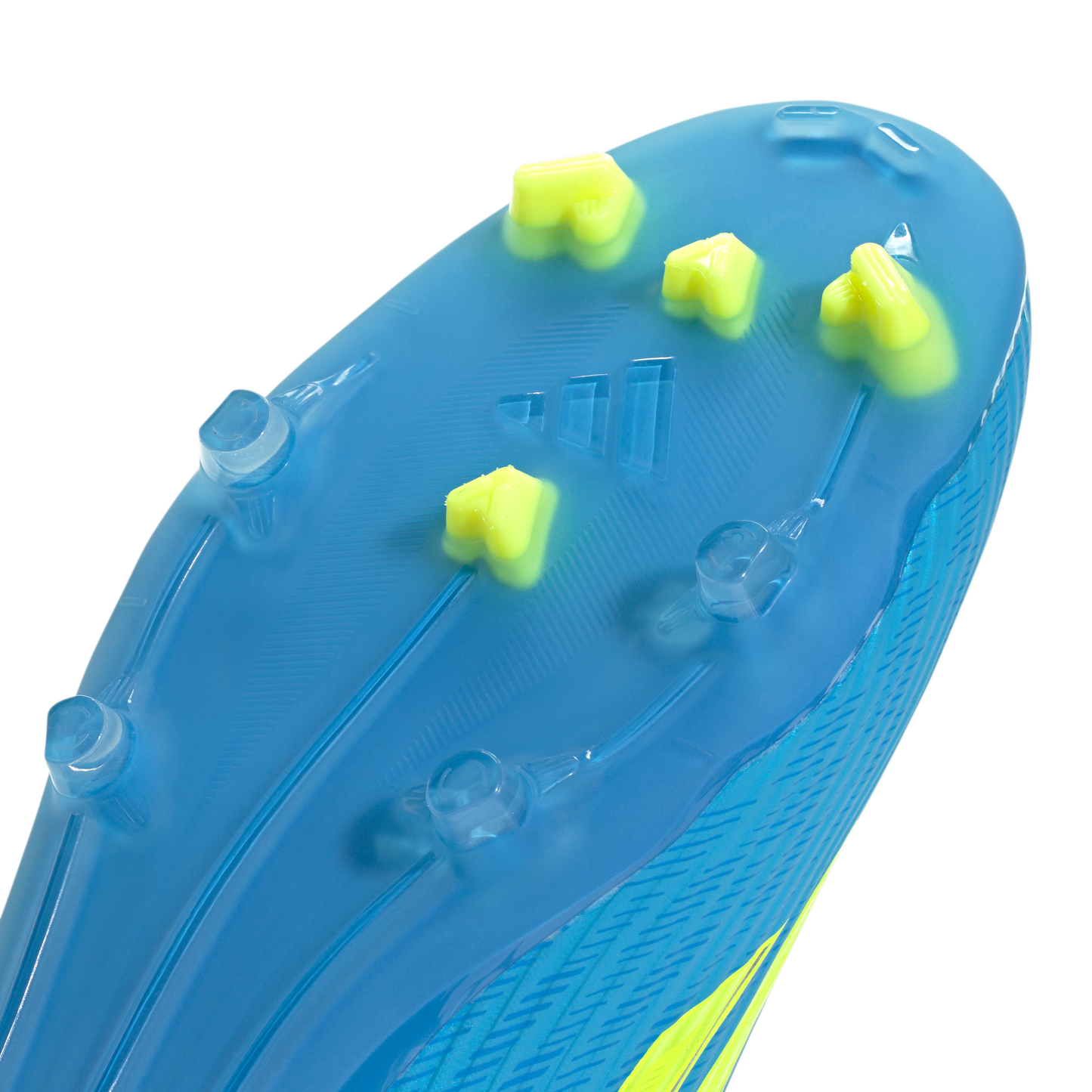 adidas F50 LEAGUE Laceless Firm Ground / Multi Ground Soccer Cleats | Lucid Ray Blue / Team Solar Yellow 2 / Lucid Aquamarine | Men's