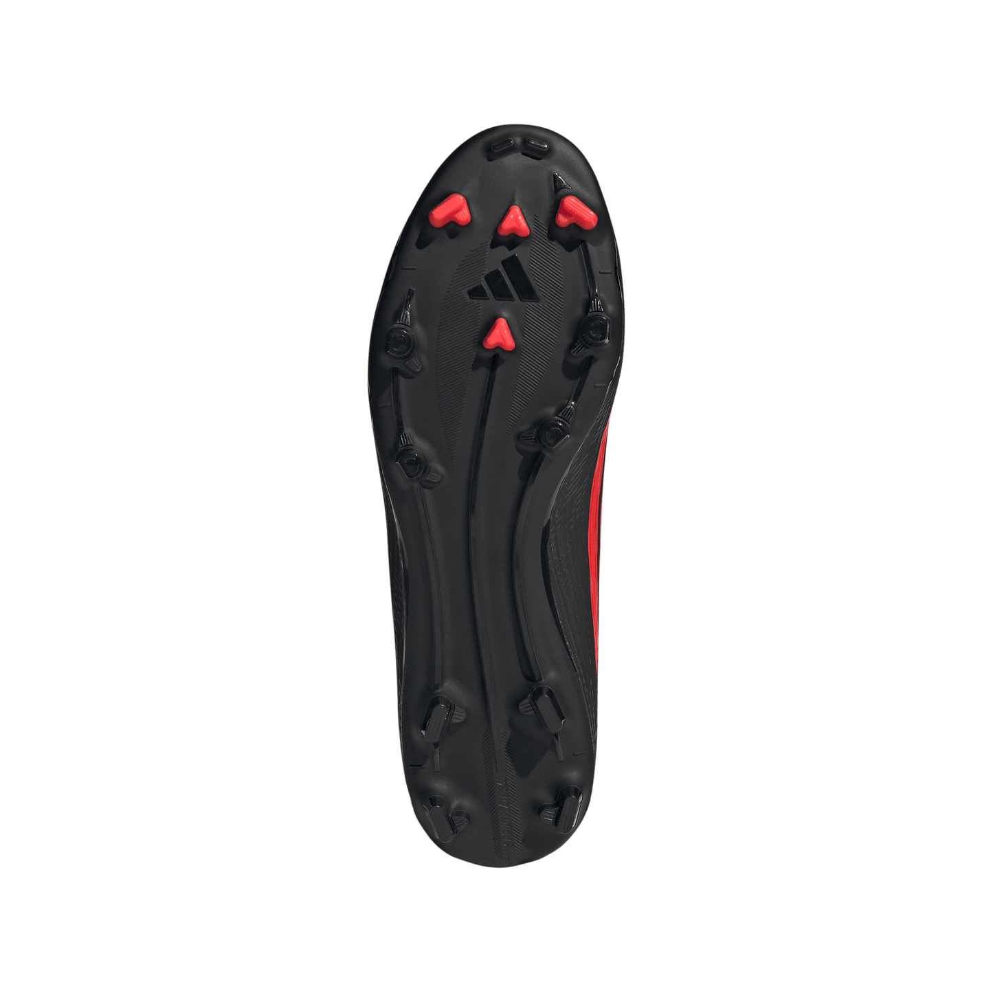 adidas F50 LEAGUE FG/MG Soccer Cleats | Core Black / Lucid Red / Core Black | Men's