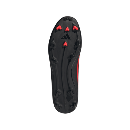 adidas F50 LEAGUE FG/MG Soccer Cleats | Core Black / Lucid Red / Core Black | Men's