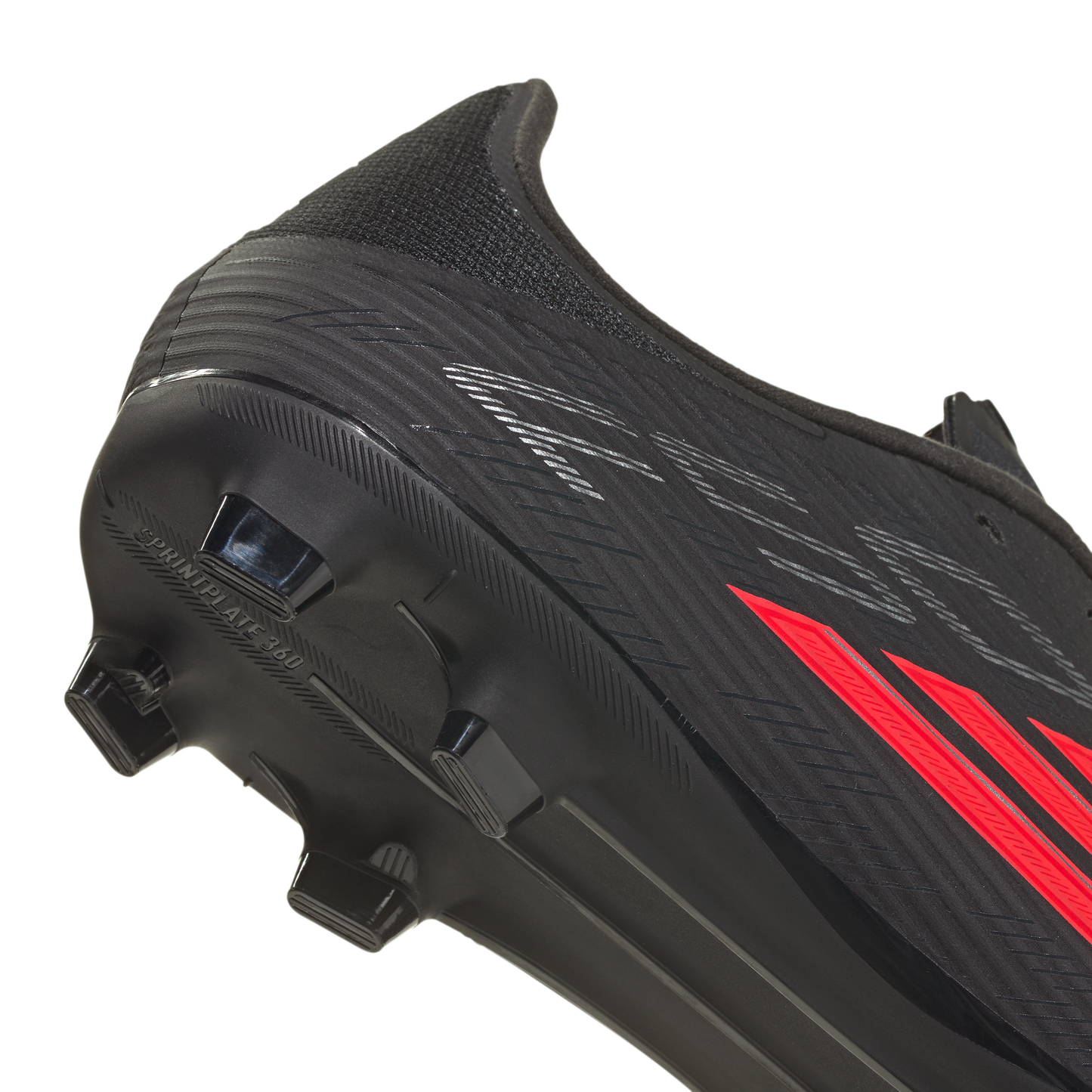 adidas F50 LEAGUE FG/MG Soccer Cleats | Core Black / Lucid Red / Core Black | Men's