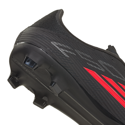 adidas F50 LEAGUE FG/MG Soccer Cleats | Core Black / Lucid Red / Core Black | Men's