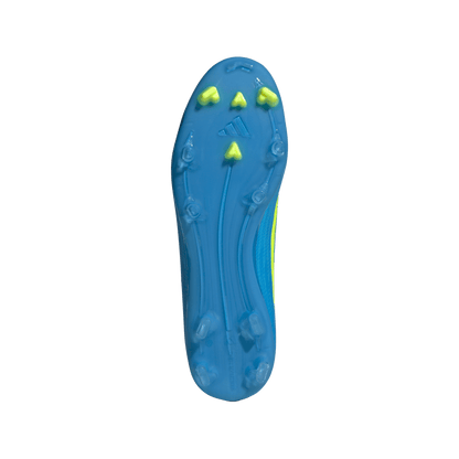 adidas F50 LEAGUE Firm Ground / Multi Ground Soccer Cleats | Lucid Ray Blue / Team Solar Yellow 2 / Lucid Aquamarine | Men's