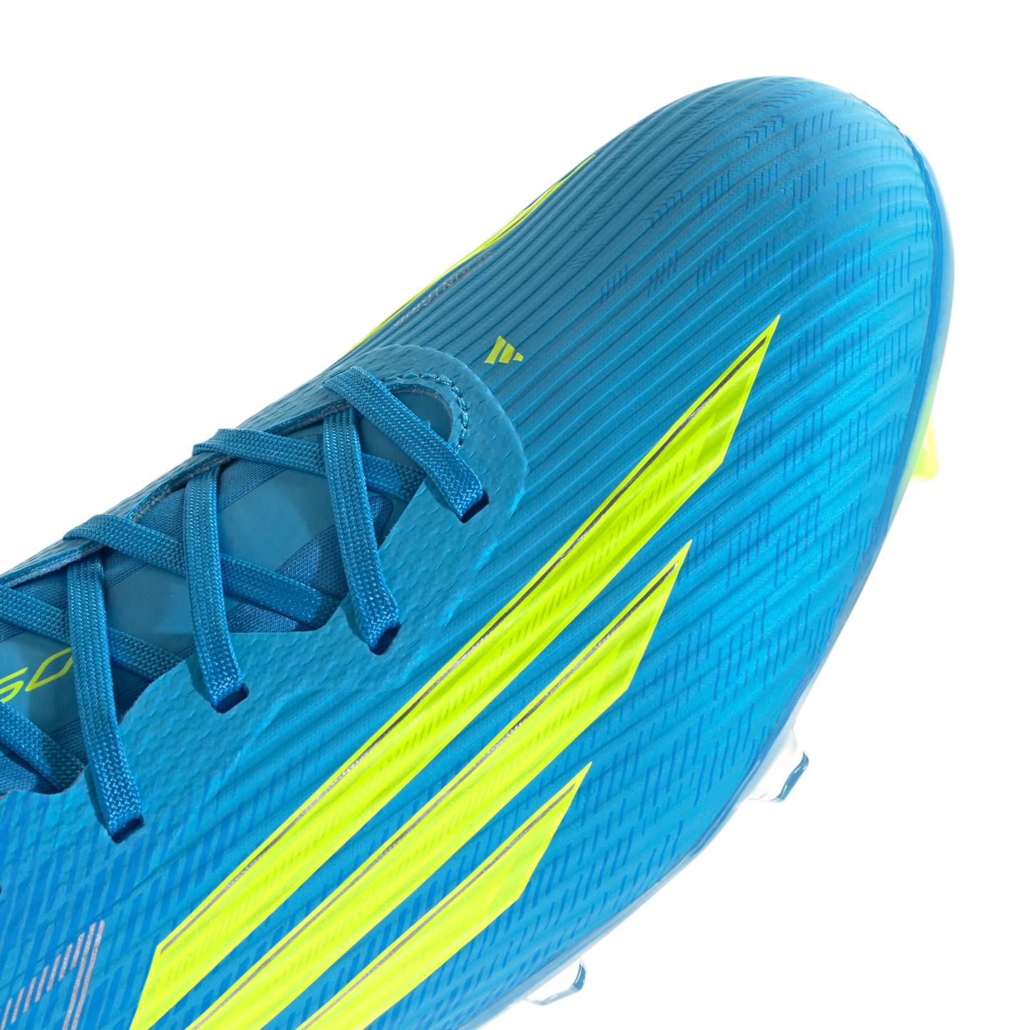 adidas F50 LEAGUE Firm Ground / Multi Ground Soccer Cleats | Lucid Ray Blue / Team Solar Yellow 2 / Lucid Aquamarine | Men's