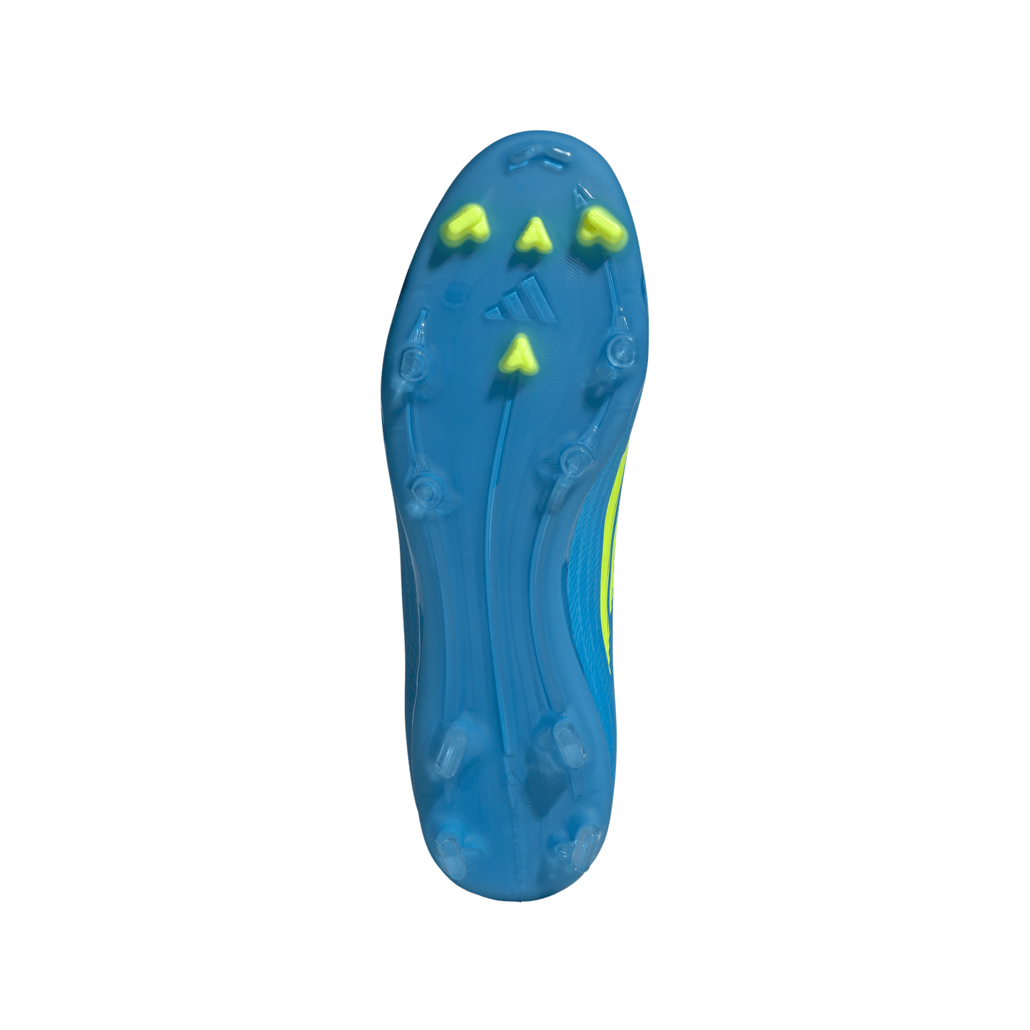 adidas F50 LEAGUE Mid Cut Firm Ground / Multi Ground Soccer Cleats | Lucid Ray Blue / Team Solar Yellow 2 / Lucid Aquamarine | Men's