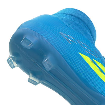 adidas F50 LEAGUE Mid Cut Firm Ground / Multi Ground Soccer Cleats | Lucid Ray Blue / Team Solar Yellow 2 / Lucid Aquamarine | Men's