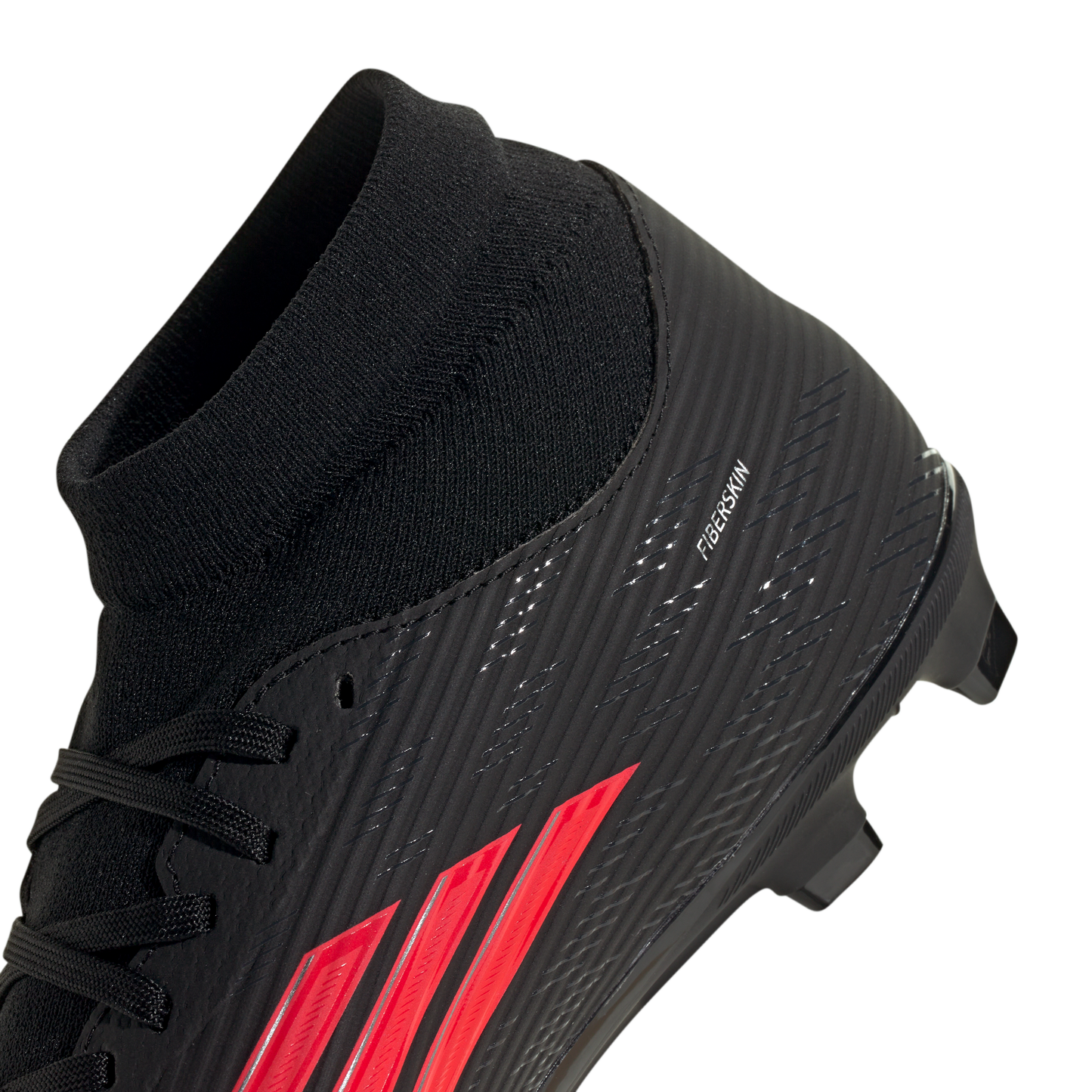 adidas F50 LEAGUE Mid Cut Firm Ground / Multi Ground Soccer Cleats | Core Black / Lucid Red | Men's