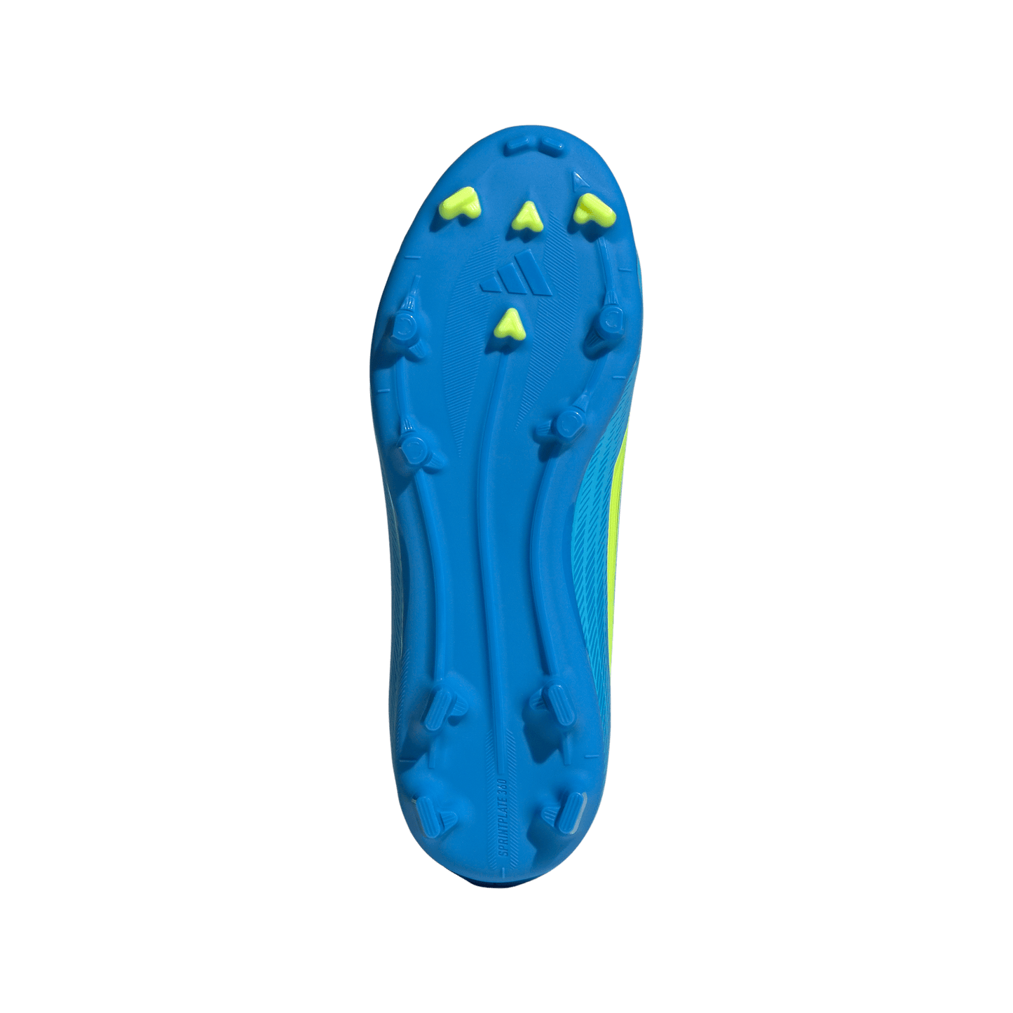 adidas F50 LEAGUE Laceless Firm Ground / Multi Ground Soccer Cleats  | Lucid Ray Blue / Team Solar Yellow 2 / Lucid Aquamarine | Kid's
