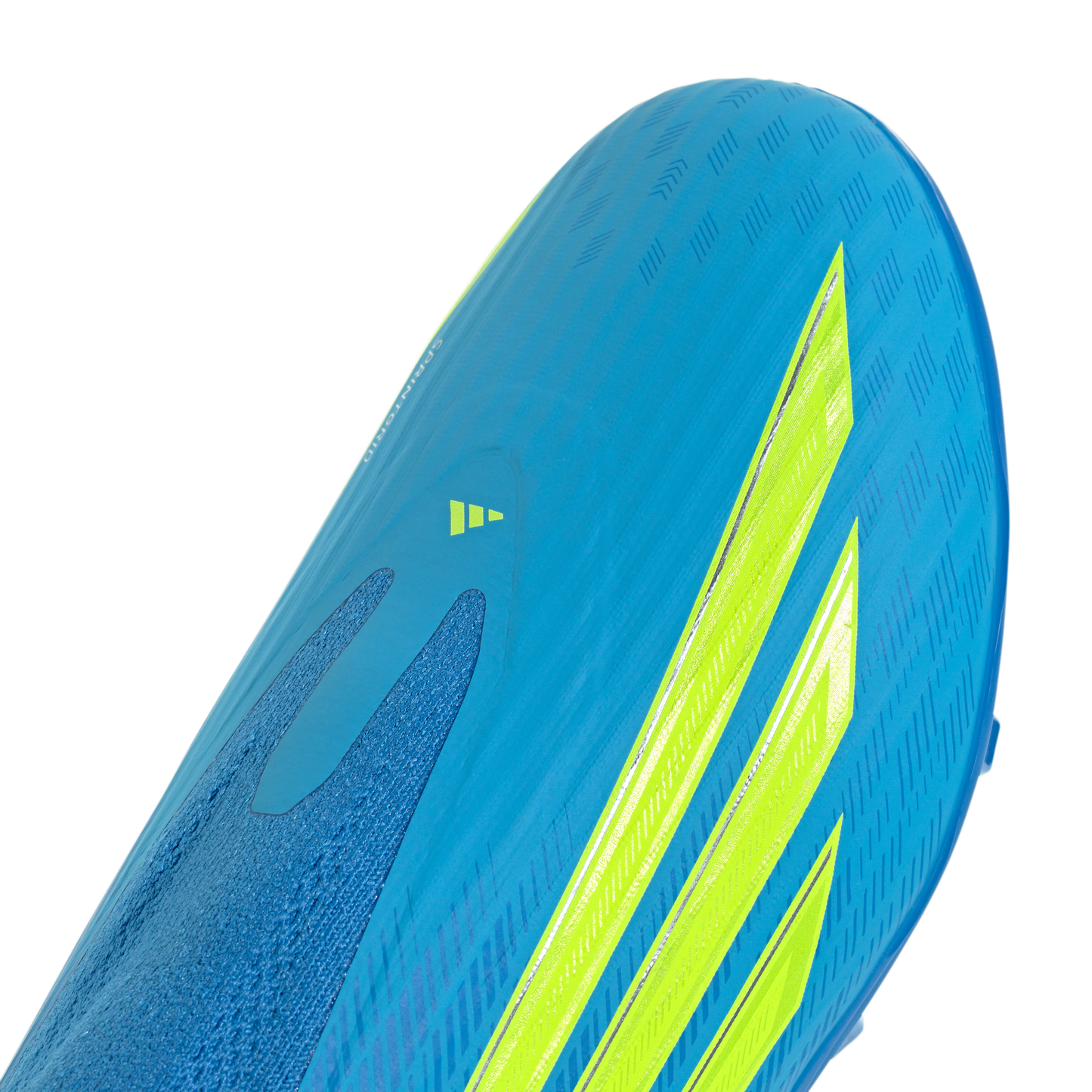 adidas F50 LEAGUE Laceless Firm Ground / Multi Ground Soccer Cleats  | Lucid Ray Blue / Team Solar Yellow 2 / Lucid Aquamarine | Kid's