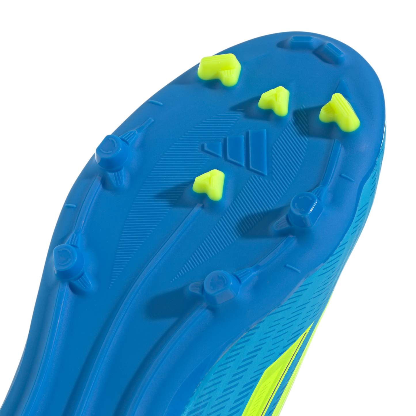 adidas F50 LEAGUE Laceless Firm Ground / Multi Ground Soccer Cleats  | Lucid Ray Blue / Team Solar Yellow 2 / Lucid Aquamarine | Kid's