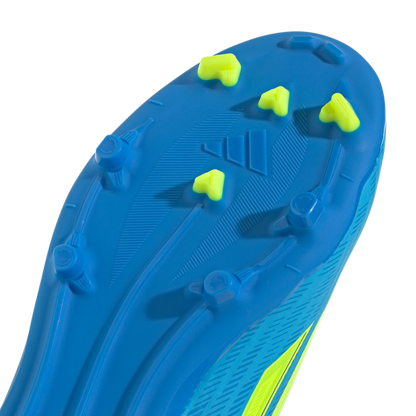 adidas F50 LEAGUE Laceless Firm Ground / Multi Ground Soccer Cleats  | Lucid Ray Blue / Team Solar Yellow 2 / Lucid Aquamarine | Kid's