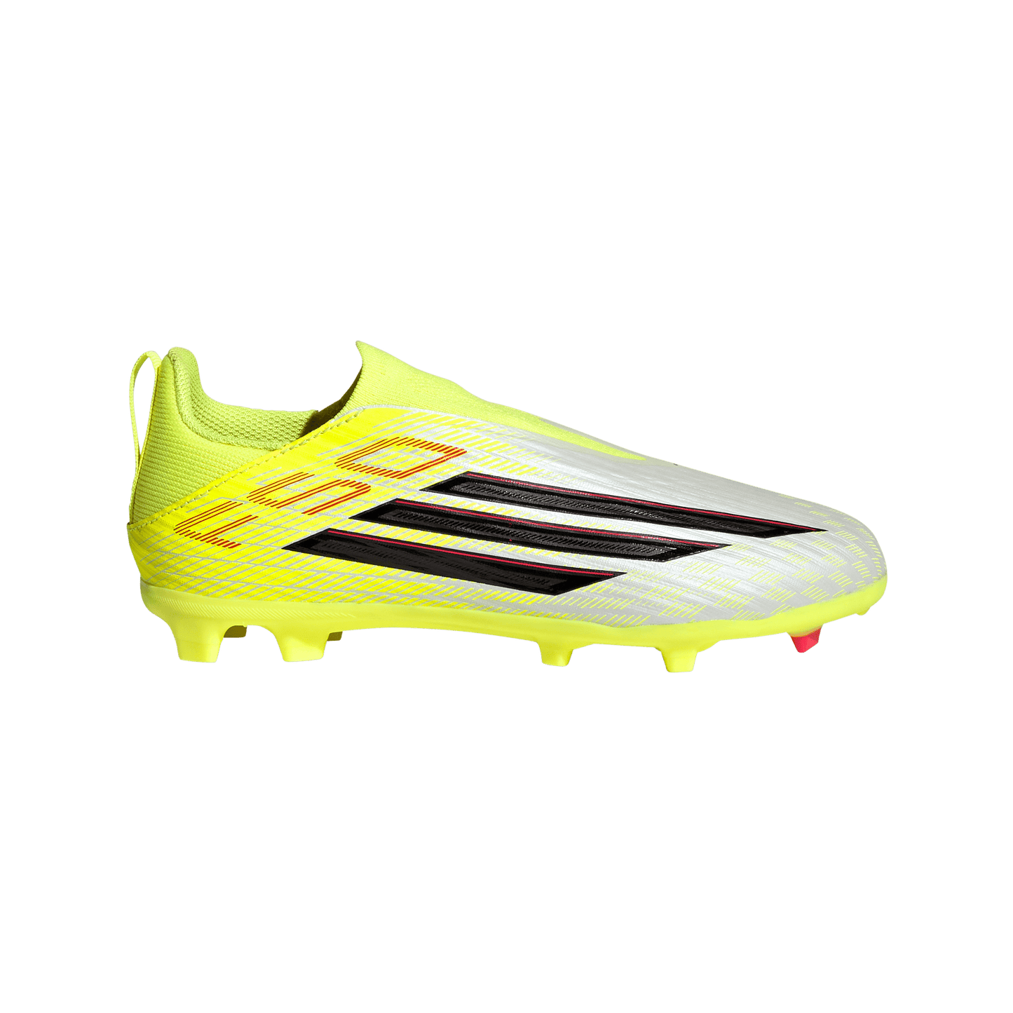 adidas F50 League Laceless Soccer Cleats | Team Solar Yellow 2 / Core Black / Lucid Rec | Kid's
