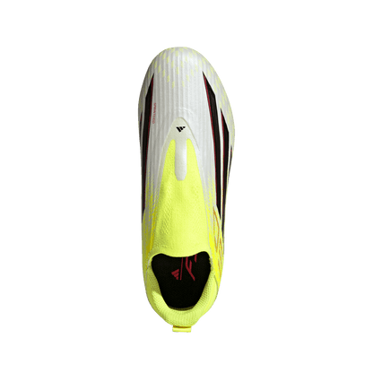 adidas F50 League Laceless Soccer Cleats | Team Solar Yellow 2 / Core Black / Lucid Rec | Kid's