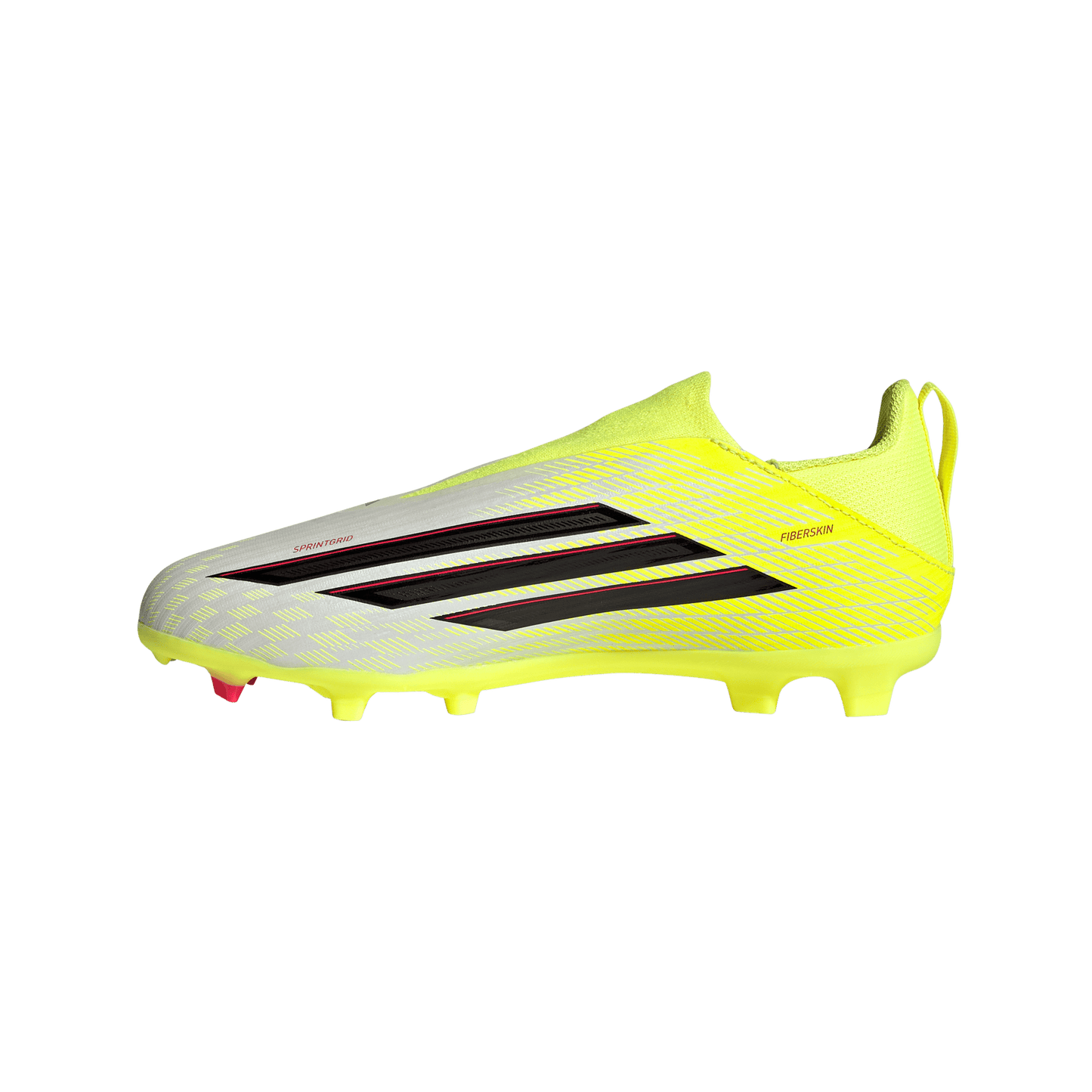 adidas F50 League Laceless Soccer Cleats | Team Solar Yellow 2 / Core Black / Lucid Rec | Kid's