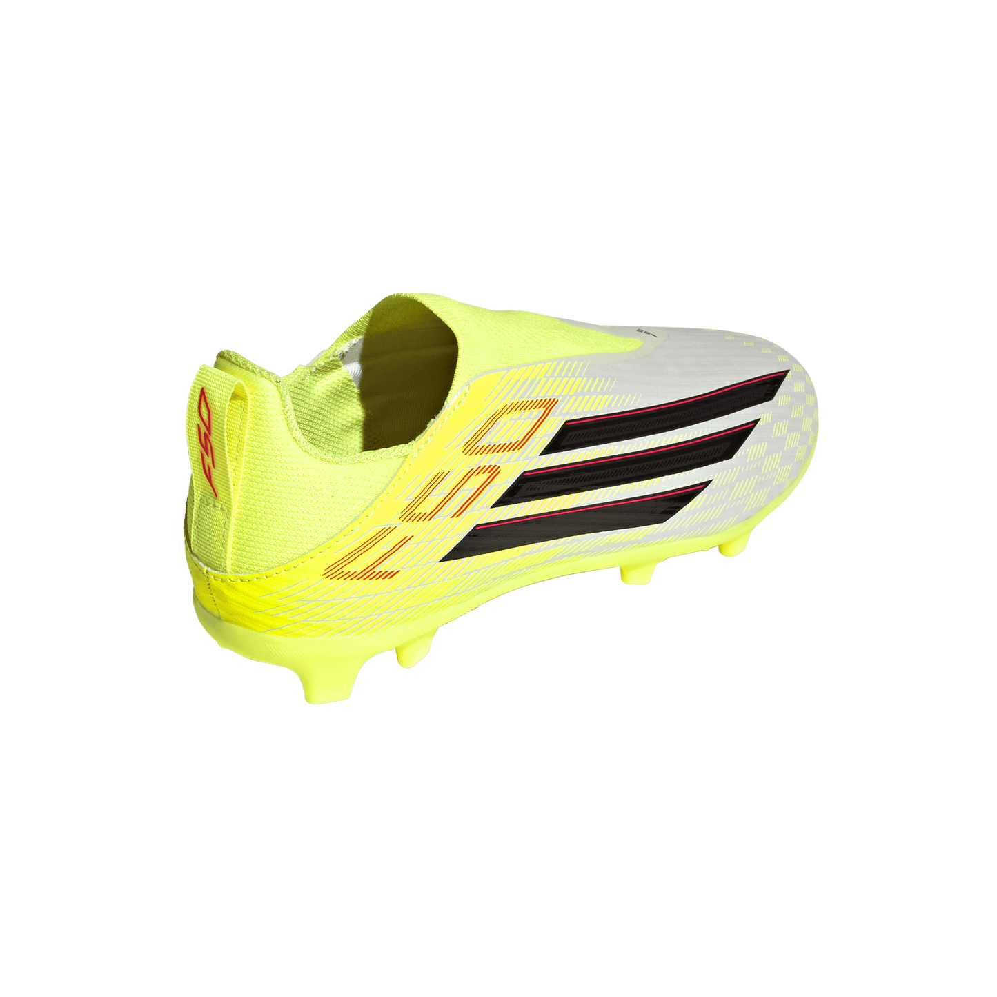 adidas F50 League Laceless Soccer Cleats | Team Solar Yellow 2 / Core Black / Lucid Rec | Kid's