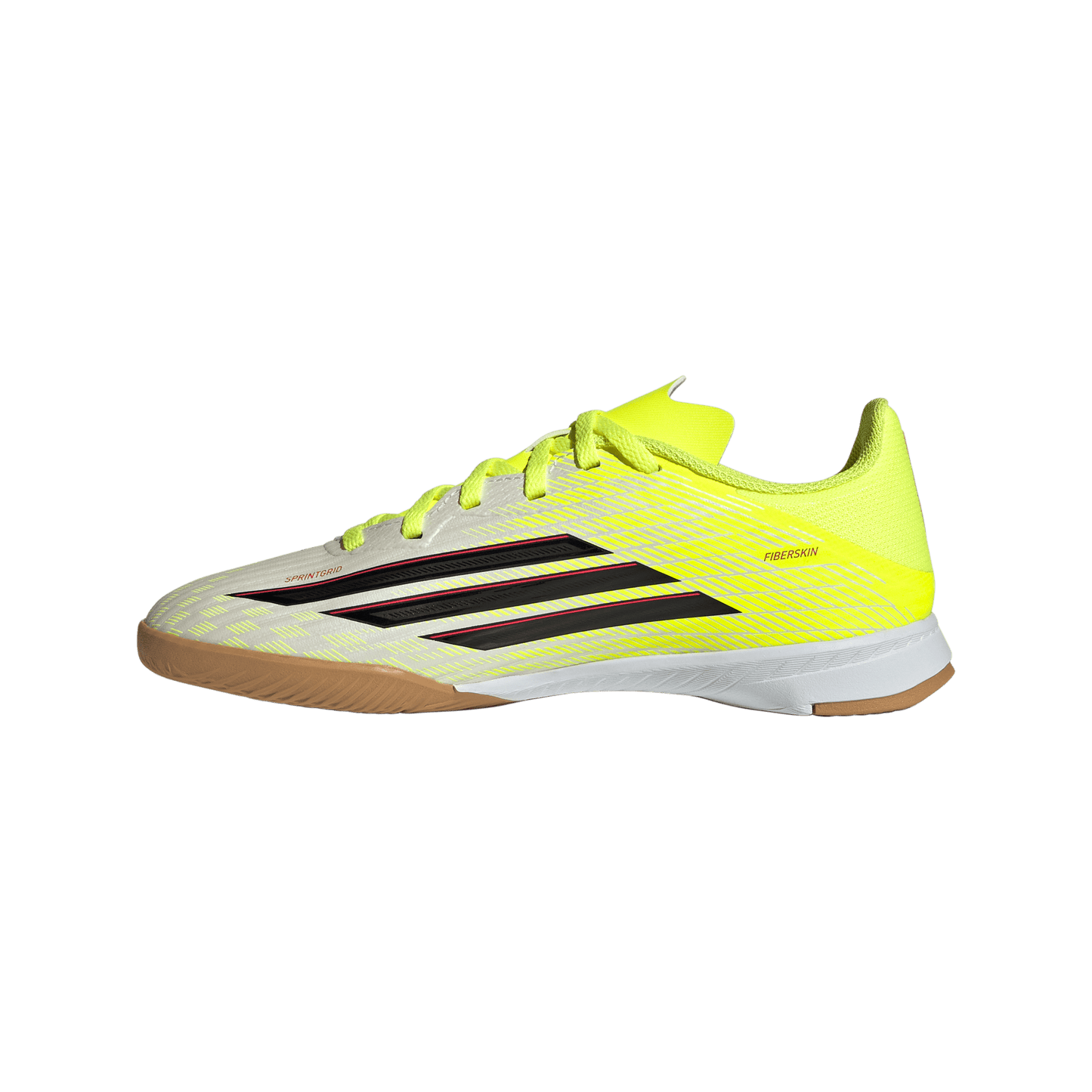 adidas F50 LEAGUE Indoor Soccer Shoes | Team Solar Yellow 2 / Core Black / Lucid Red | Kid's