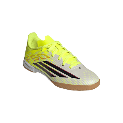 adidas F50 LEAGUE Indoor Soccer Shoes | Team Solar Yellow 2 / Core Black / Lucid Red | Kid's
