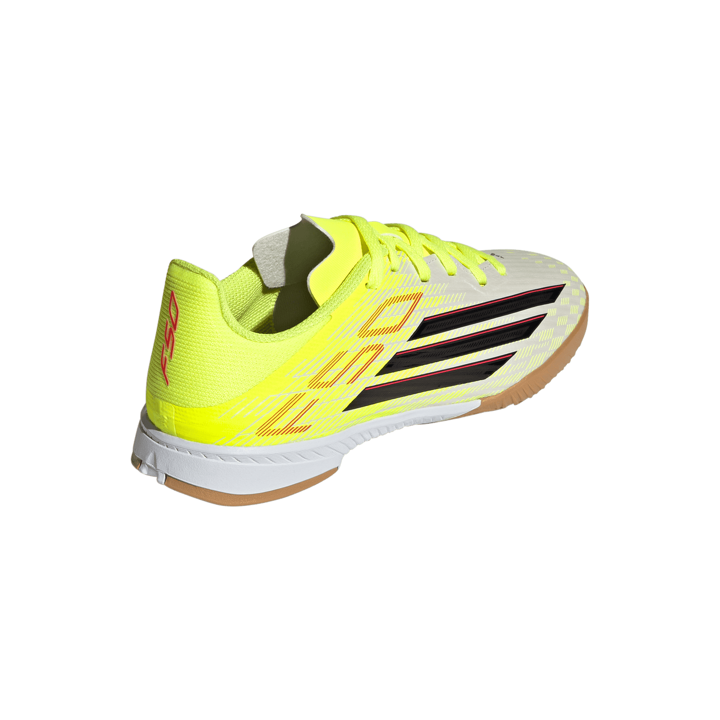 adidas F50 LEAGUE Indoor Soccer Shoes | Team Solar Yellow 2 / Core Black / Lucid Red | Kid's